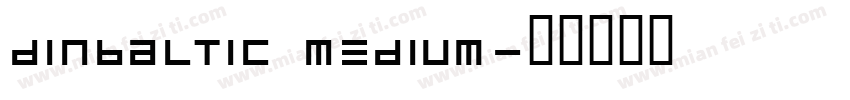 DINBaltic Medium字体转换